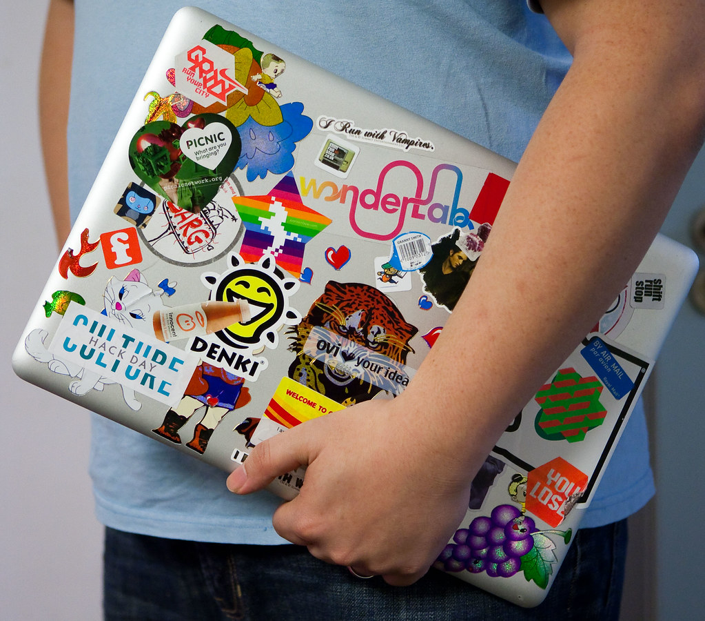 a-true-geek-laptop-needs-stickers-a-culture-hack-sticker-flickr