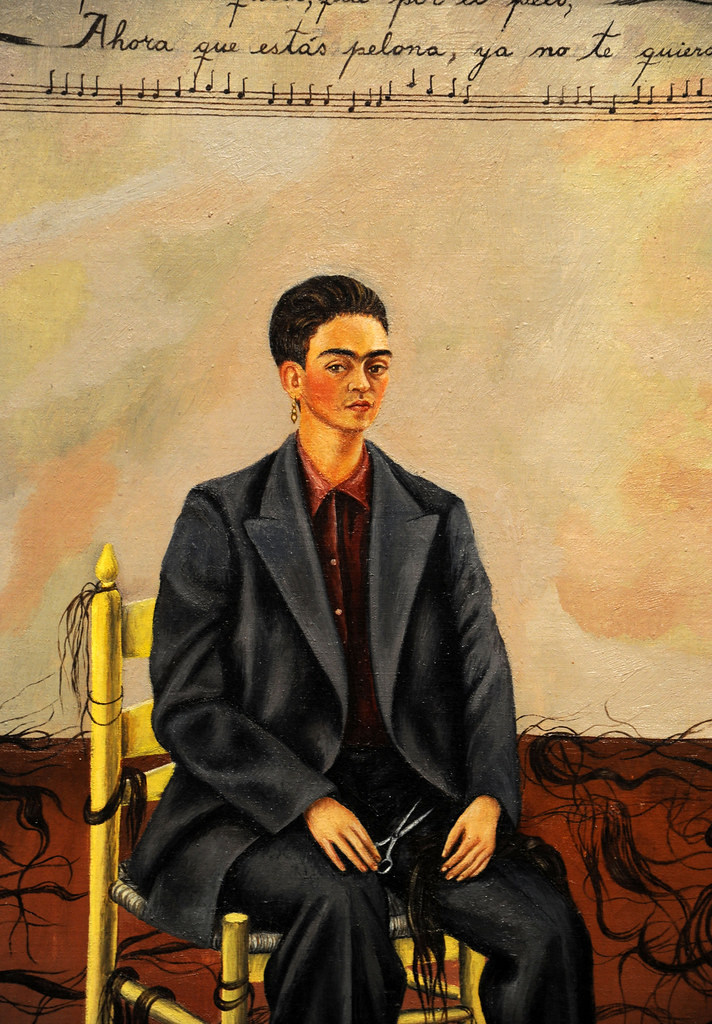 Frida Kahlo Self Portrait With Cropped Hair 1940 Detail Flickr   5349470915 39034aa9ca B 