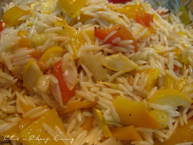 Roasted vegetables with orzo recipe