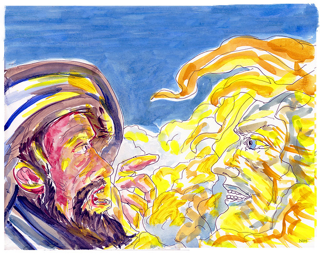THE ANGEL GABRIEL APPEARING TO ZECHARIAH | watercolor and in… | Flickr
