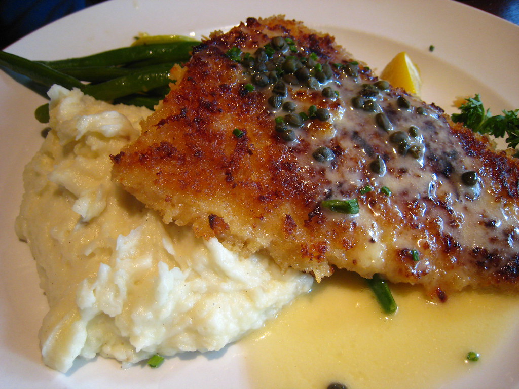 Parmesan-Crusted Flounder with Lemon Caper Beurre Blanc | Flickr