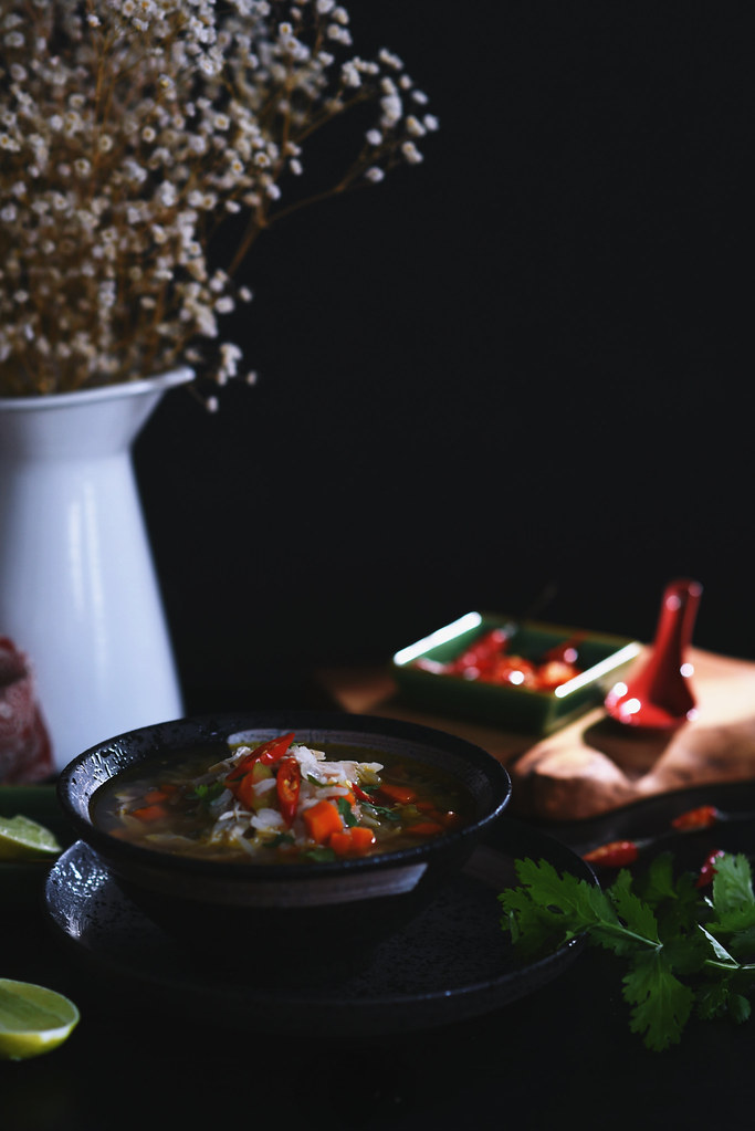 Lemongrass Chicken & Rice soup
