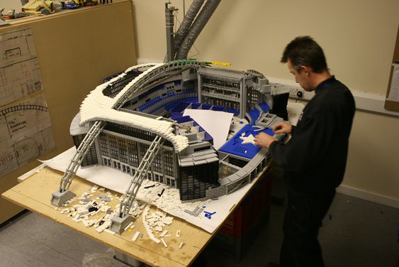 Lego Cowboys Stadium Starts To Take Shape At Legoland Disc… 