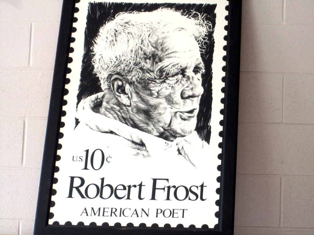 Robert Frost stamp | A reprint of a stamp commemorating Robe… | Flickr