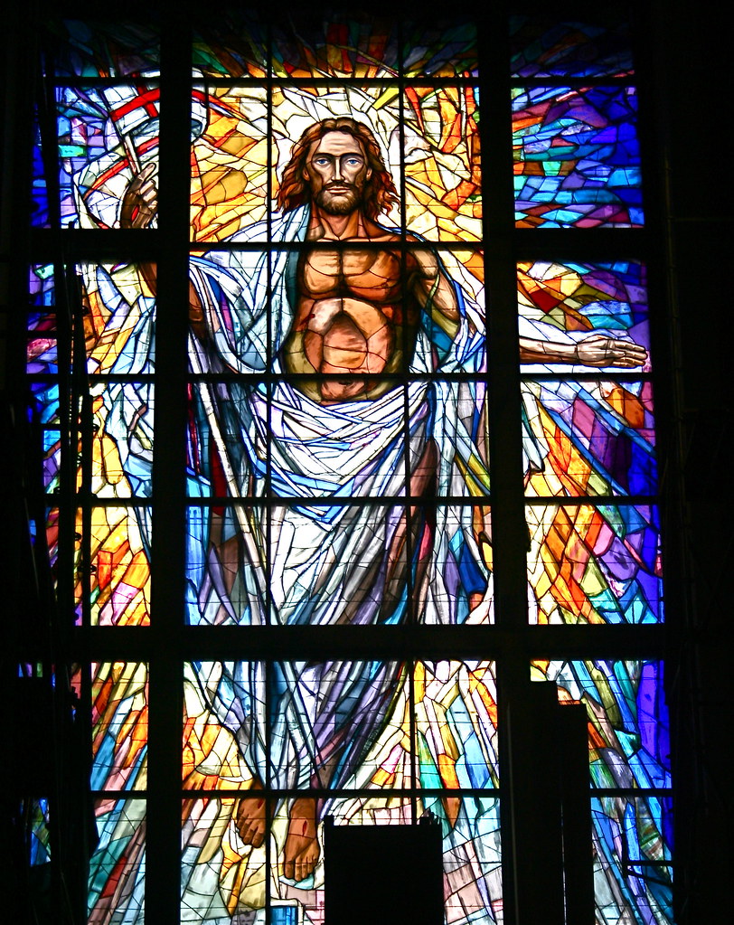 Resurrection Stained Glass Window, Co-Cathedral of the Sac… | Flickr