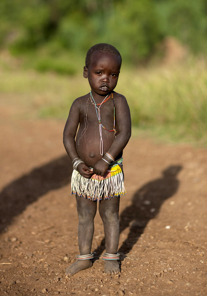 Surma Little Girl In Turgit Village - Omo Ethiopia  Flickr-5805