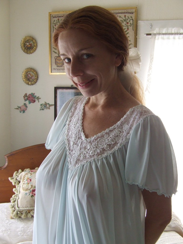 Miss Elaine Pale Blue Short Sleeved Nightgown 7 Miss Elain… Flickr