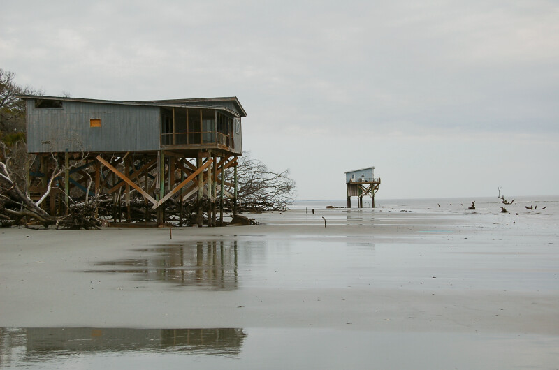 Hunting Island, cabins. | Erosion. | wordsandsounds | Flickr