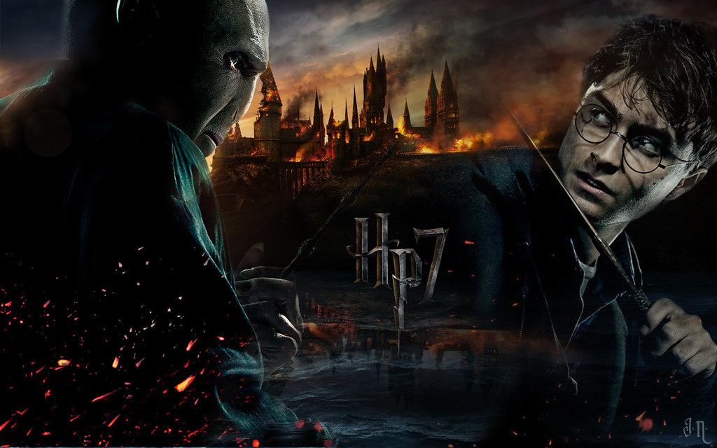 Harry Potter and Voldemort Wallpaper | A homemade Voldemort … | Flickr