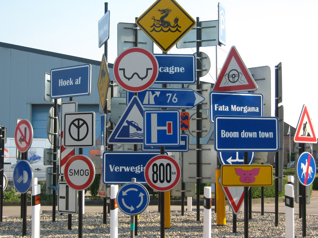 Confusing Roundabout Sign