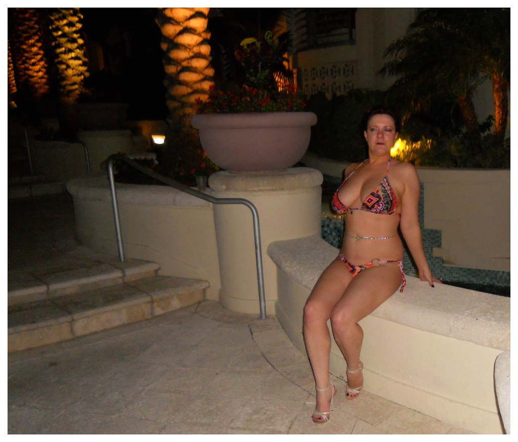 A Sexy Bikini, Hot Wife and Evening Swim My beautiful wife� Fli photo