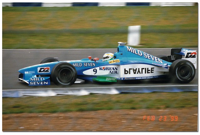 Giancarlo Fisichella Benetton B199 Playlife F1. British GP Test ...