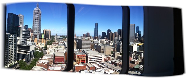iPhone Melbourne panorama from 180 Lonsdale St