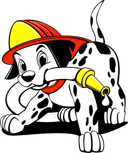 dalmatian fire dog clipart - photo #34