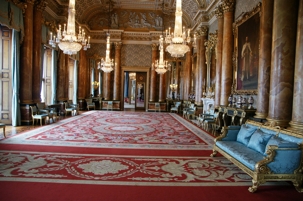 Buckingham Palace The Blue Drawing Room. Before the