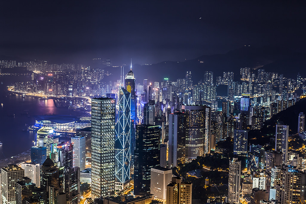 Hong Kong Night View from the Peak | Hong Kong Night View ...
