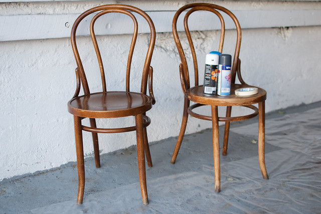 DIY Paint Dipped Chairs