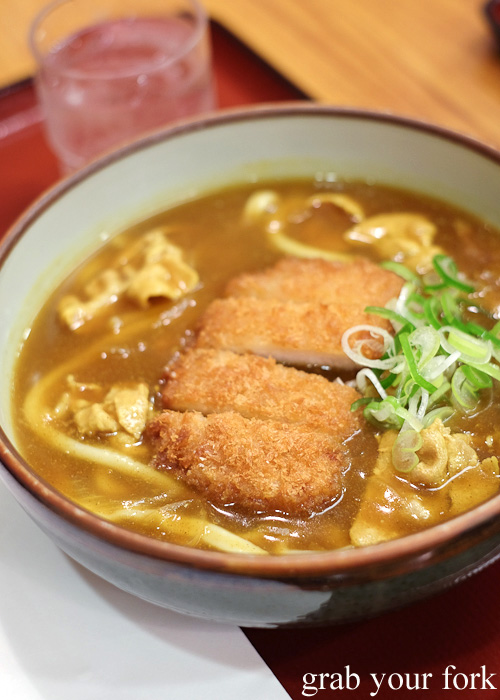 Pork cutlet curry with udon noodles in Kanazawa, Japan