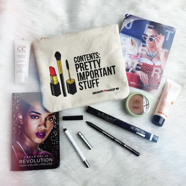 Just received my #ipsy bag today and once again it is filled with some great products! I am the most excited about the Urban Decay 24/7 Glide On Lip Pencil, which applies invisibly and helps lip color last! Then, just in time for the summer they included