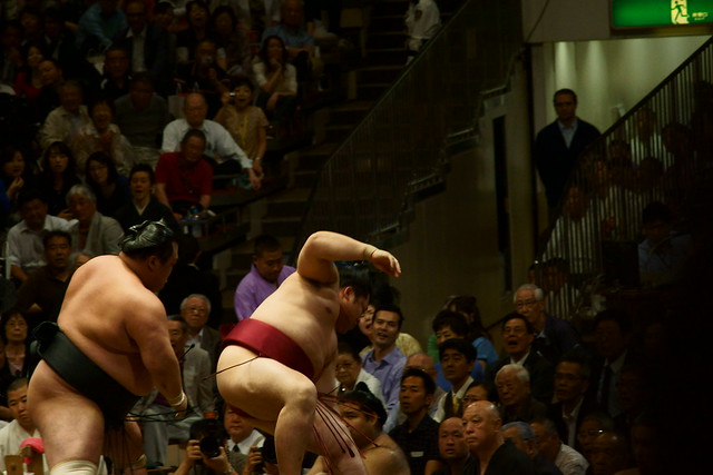 豊響 vs 遠藤. Sumo stadium, Tokyo, 15 May 2015. 107