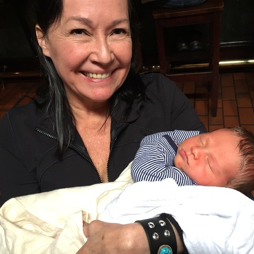 Meeting Parker Dea Ogden for the first time. My grand nephew.