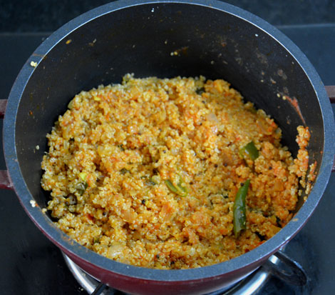 Indian quinoa recipe with tomato