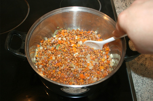 34 - Linsen & Gemüse vermischen / Mix lentils with vegetables