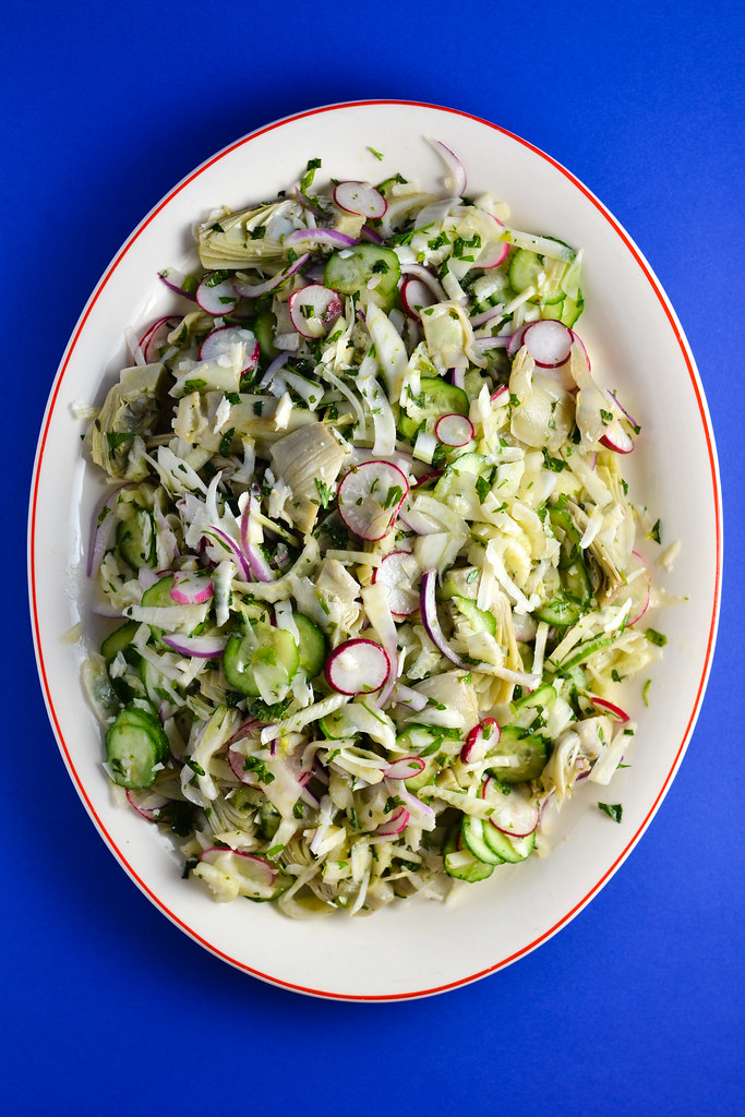 Artichoke, Cucumber, Fennel, and Radish Salad | Things I Made Today