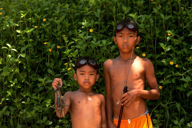 Village Boys Fishing at Timbaban River