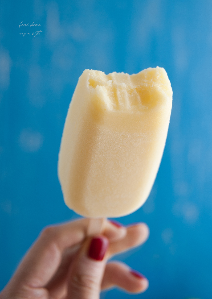 Vegan pineapple ice-cream
