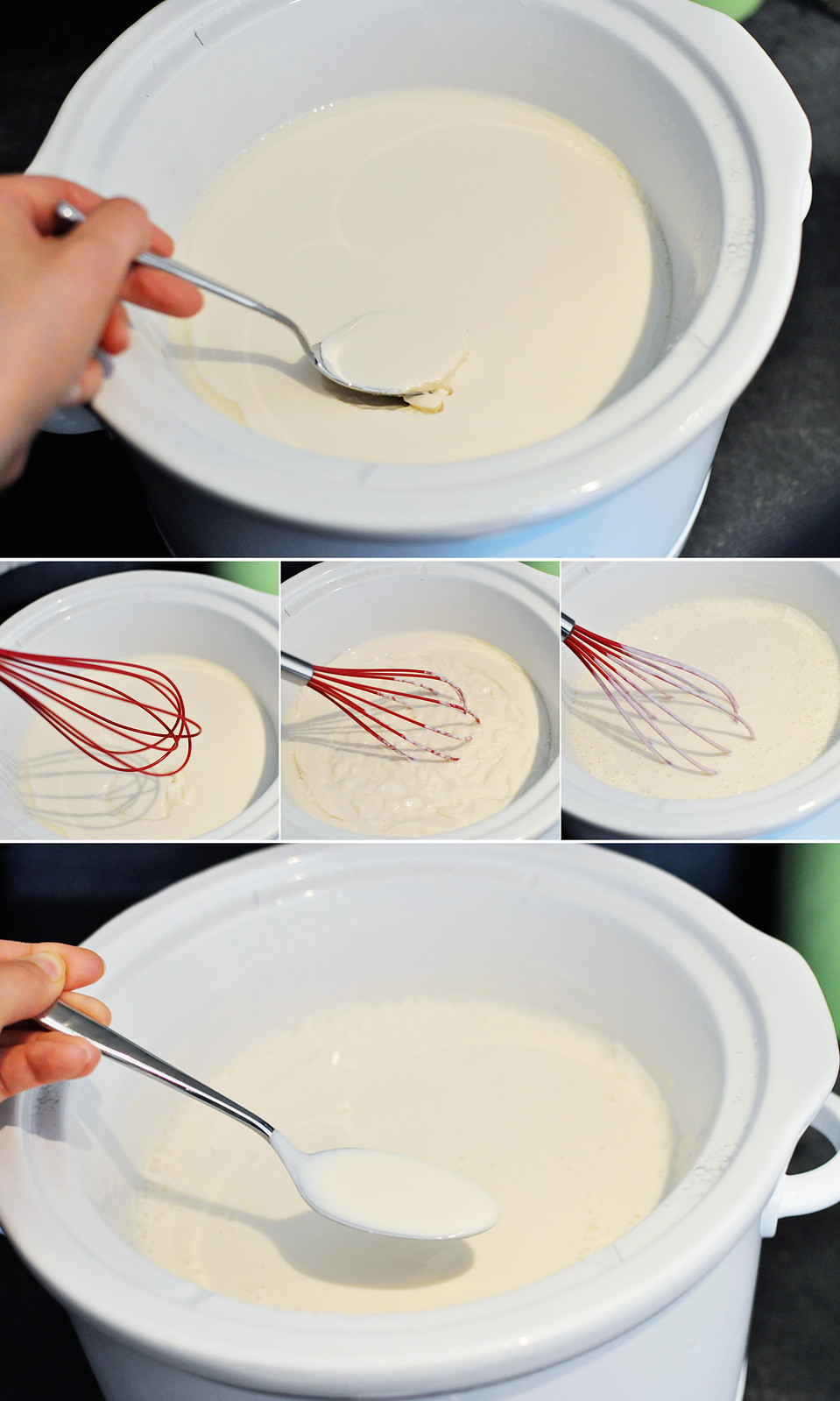 Whisk to smooth process