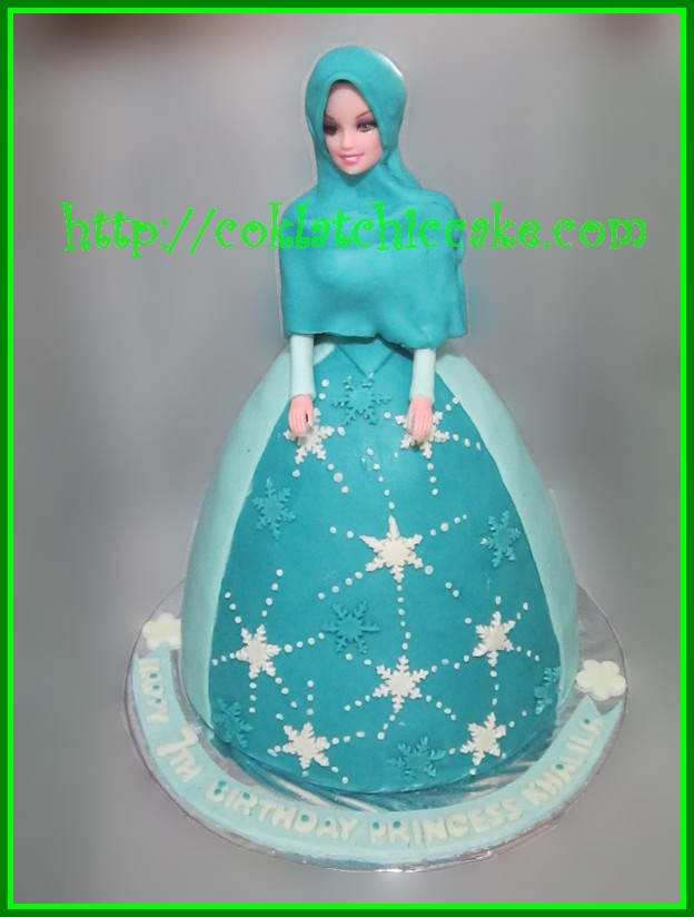 Cake Princess Berjilbab Khalila Jual Kue Ulang Gambar Frozen