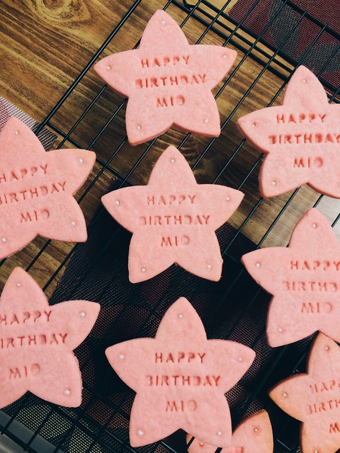 Birthday cookies for Mio's preschool