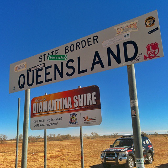 Crossed the border into South Australia and back into Queensland! This is remote country.