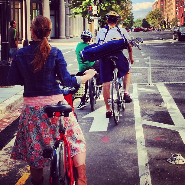 Kids, tourists, golfers - every one bikes in DC #bikedc