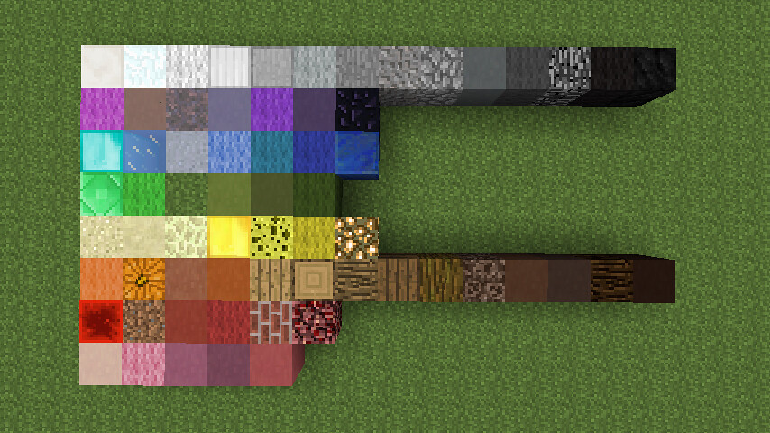 Block Color Palettes Minecraft