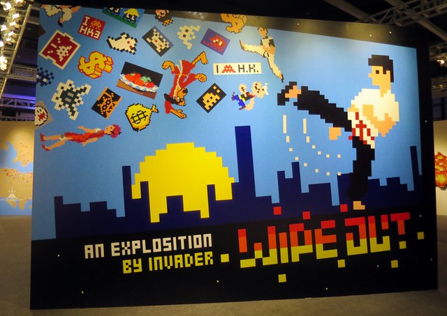 Wipe out by Invader @ PMQ - Hong Kong