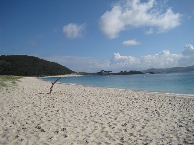 Playa de Rodas en las islas Cíes