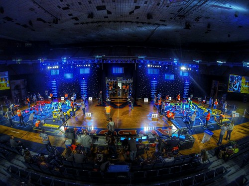 View of the Robotics championship from the stands.