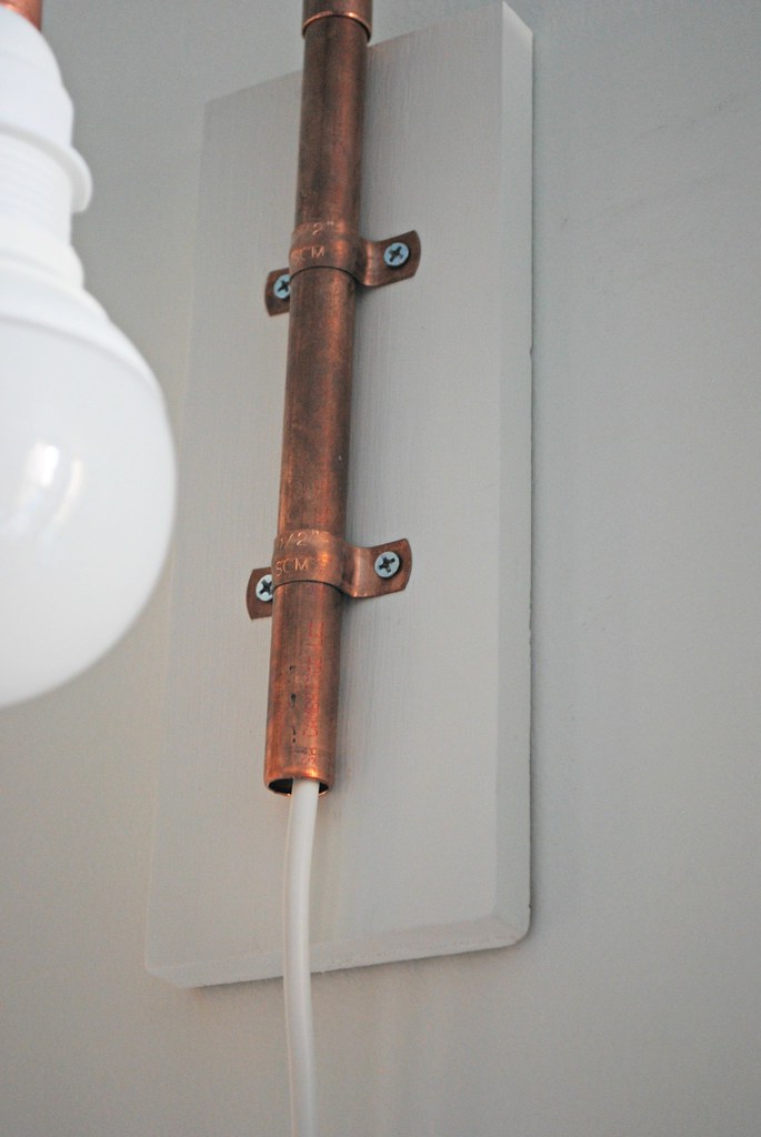 DIY: Copper Wall Sconce