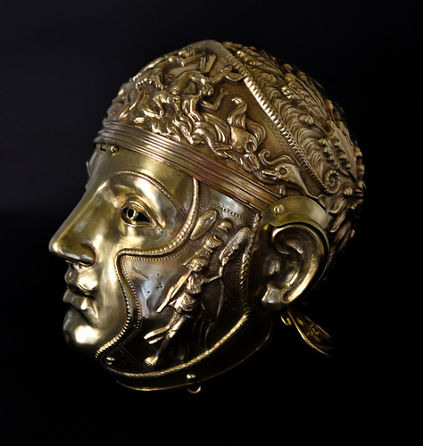 Roman cavalry helmet with mask