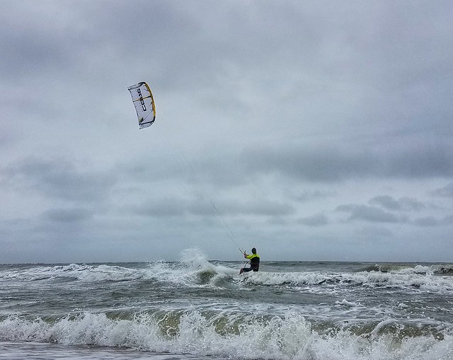 Kite Surfing at First Landing State Park in Virginia