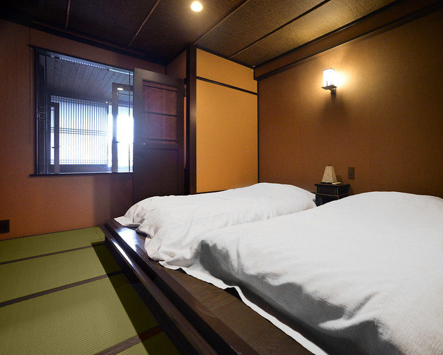 Habitación de uno de los mejores ryokan donde dormir en Japón