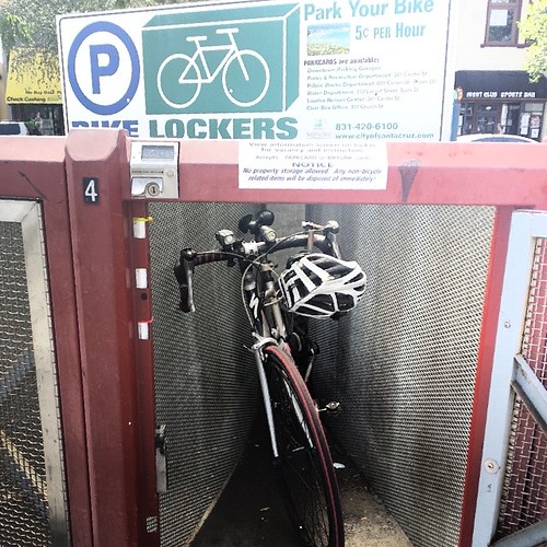 Bike link bike lockers #downtown #santacruz