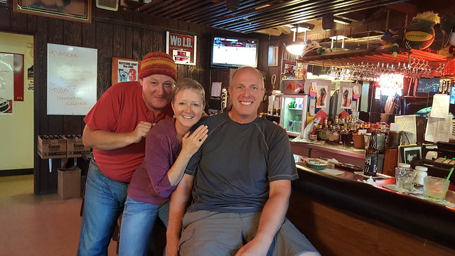 David, Laura & Fred - we found a bar with the game