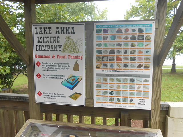 Lake Anna State Park, Virginia Assayers Chart for gold mining and more