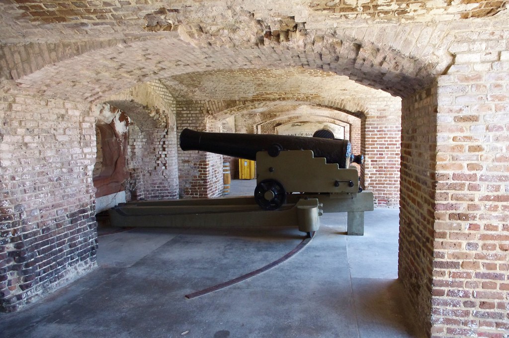 Cannon – 42 Pounder Smoothbore, Fort Sumter, Charleston Harbor, South Carolina, June 14, 2012; Image shared as public domain on Pixabay and Flickr as “Cannon, 42 Pounder Smoothbore.”