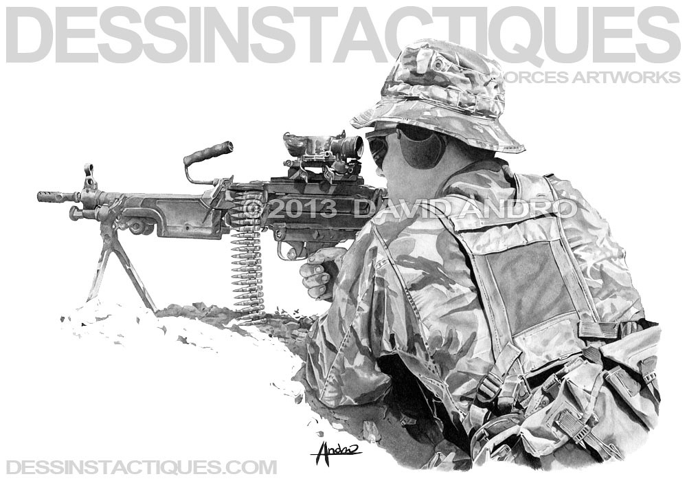 DessinsTactiques - Dessin 22nd SAS FN MINIMI / www.dessins… | Flickr