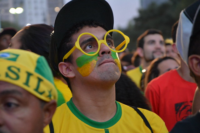 Brazil fans watch World Cup quarterfinal
