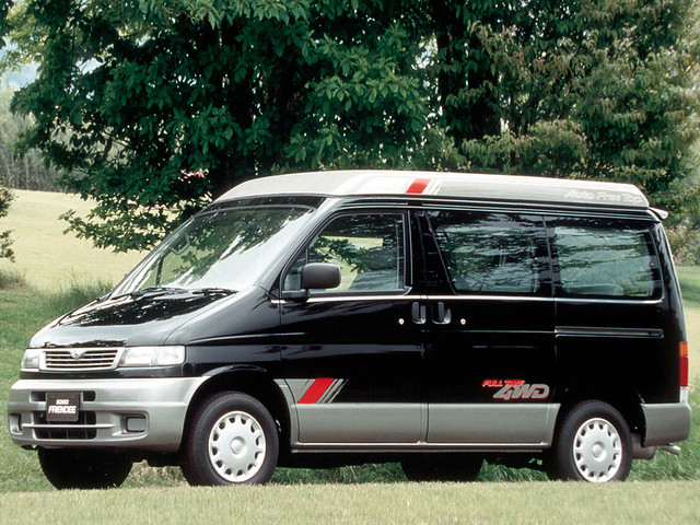 I just had to include this van for the name bullshit Mazda was pulling in that era. The Mazda Bongo Friendee. Weeee! lol